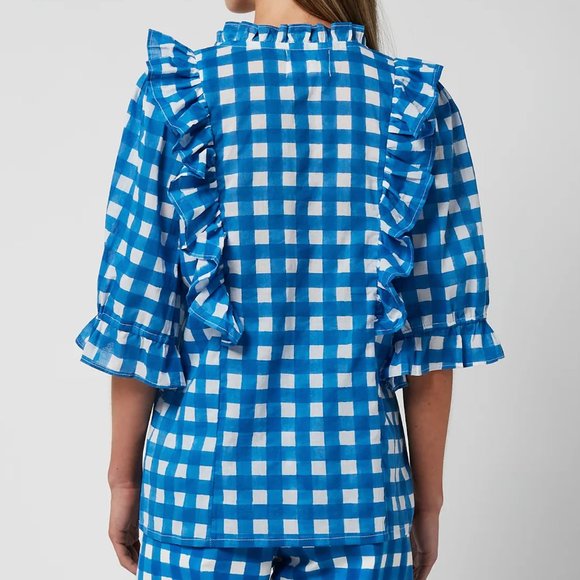 SZ Blockprint Gingham Top - Picture 3 of 3